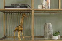 Lola Bookcase, 120 cm, Brass
