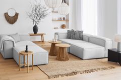 Frid Modulaire Hoekbank, Lichtblauw