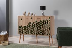 City Geometric Sideboard, Green