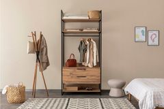 Dynamic Kledingkastmodule met 1 Vak en 2 Lades, 12