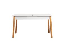 Stormi Uitschuifbare Keukentafel, Wit & Pijnboom