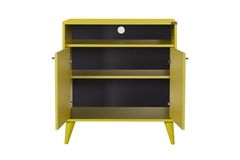 London Hallway Storage Cabinet, Light Wood