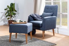 Zeny Fauteuil, Donkerblauw
