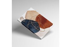Minimal Pattern with Gold Details Art Print, Triptych
