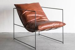 Sohomanje Franklin Echtleren Fauteuil, Bruin