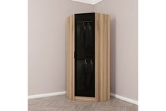 Medway Tideway Hoekkledingkast, Walnoot en Zwart