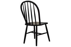 Teoden Wooden Dining Chair, Black