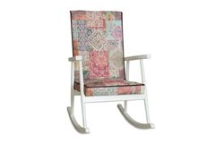 Asedia Trend Authentieke Schommelstoel, Wit