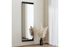 Černé dekorativní nástěnné zrcadlo Neostyle, 40x120