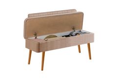 Vina Stoffenbank Met Opslag, Atlantische Steenkleur