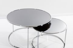 Circles Salontafel, Rookgrijs en Chroom