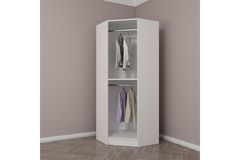 Tideway Hoekkledingkast, 210 cm, Wit