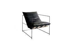 Sohomanje Franklin Echtleren Fauteuil, Zwart