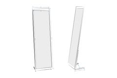 Our Free Standing Mirror, Black