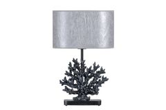 Coral Table Lamp, Dark Grey