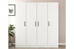 Medway Kledingkast met 4 Deuren, Wit