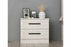 Tideway Nachtkastje, Wit & Creme