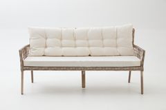 Pirus Rattan 3+1+1 Tuinloungeset, Beige