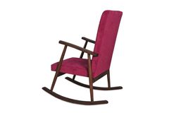 Asedia Trend Schommelstoel, Fuchsia & Walnoot