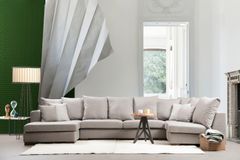 Grande Hoekbank Links, Beige