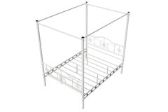 Pero Princess Metalen Bedframe met Klamboe, 140x200 cm