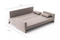 Bella Soft Slaapbank, Creme