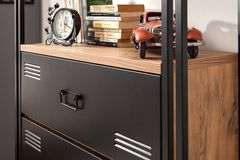 Cosmo Cortex Bookcase, 180 cm, Walnut