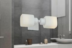 Apliqa Armin Wandlamp met 2 Lampjes, Wit