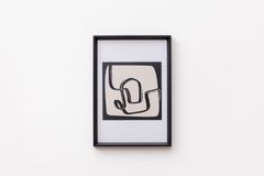 Abstract Maze Art Print with Frame
