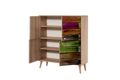 Multikabin Kleurenkast Met Houten Poot