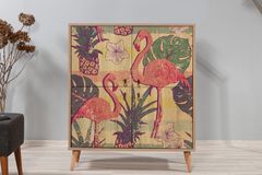 Flamingo Square Sideboard, Pink