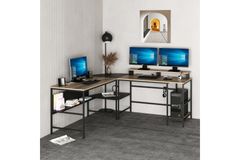 Medway Greta Corner Study Desk, Black