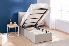 Luna Sage Boxspring Set, 90x190 cm, Grijs