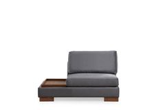 Tulip Modulaire Hoek, enkele Module met Linker Tafel, Grijs