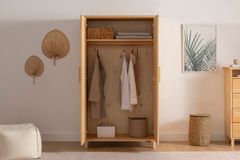 Ranch Houten Kledingkast met 2 Deuren