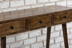 Woodface Rolls Houten Consoletafel, Walnoot