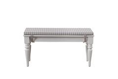 White Bank Grijs Kussen, 85 Cm