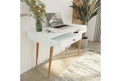 Bi̇Mossa Janus Bureau Met Planken En Laden, Wit, V5110