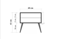 City Flow Bedside Table, Oak