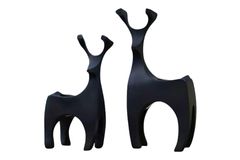 Kubieke Hertenkaarshouder, Zwart