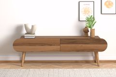 Lotus TV Unit, 120 cm, Walnut
