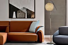 Coude Vloerlamp, Goud