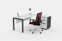 Lambeth Galaxy Bureau, 180 cm, Wit
