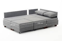 Fly Hoekbank Rechts, Blauw