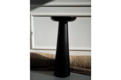 Tucas Home Mushroom Bijzettafel, 50 cm, Zwart