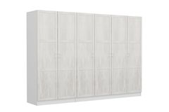 Medway Country Kledingkast met 6 Deuren en 2 Lades, Wit