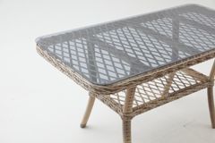 Pirus Rattan 3+1+1 Tuinloungeset, Beige