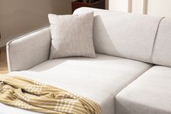 Bellisimo Hoekbank Links, Creme