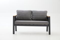 Capella Dubbele Tuinloungeset, Antraciet