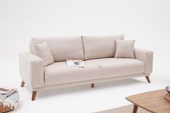 Lego 3-Zitsbank met slaapfunctie, Creme